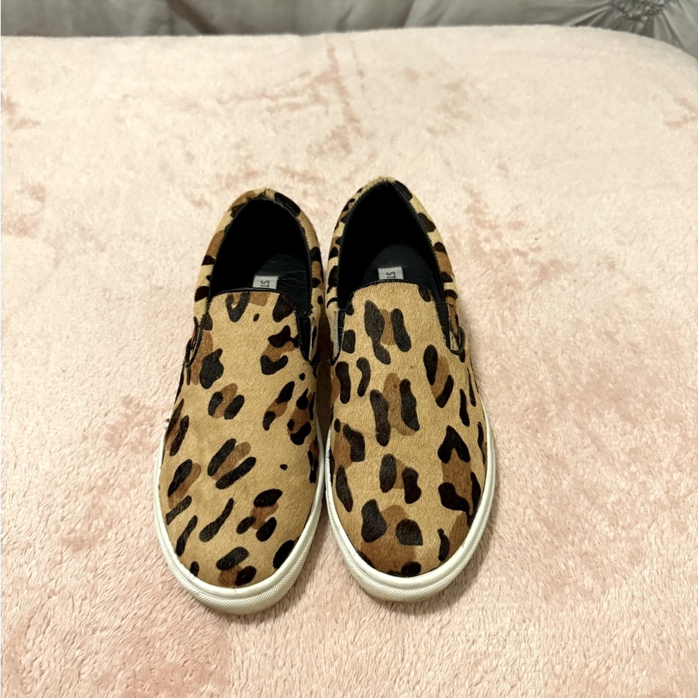 Steve Madden Leopard Print Slip-On Sneakers